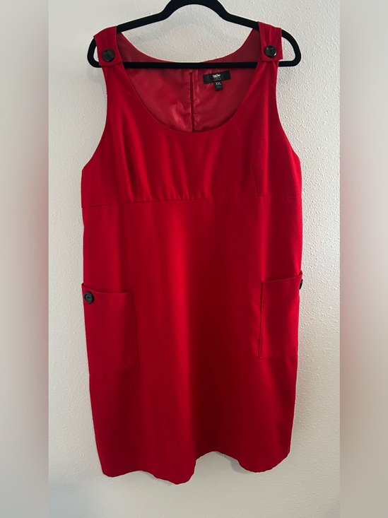 Mossimo Dresses & Skirts - Mossimo Supply Co. Red Sleeveless Shift Dress with Pocket Details